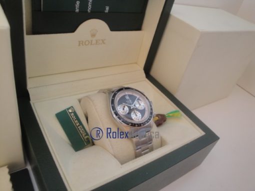 rolex replica daytona paulnewman 6245 black dial vintage orologio replica copia - immagine 5
