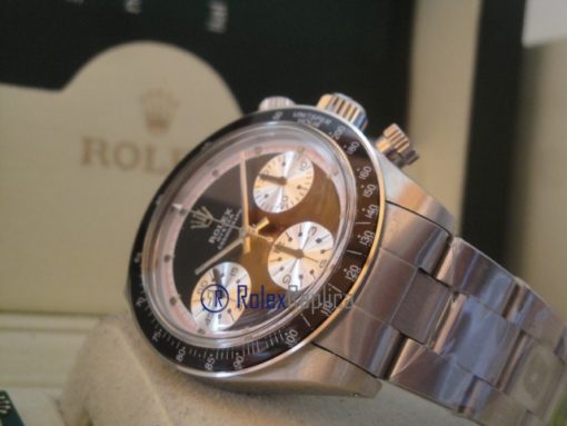 rolex replica daytona paulnewman 6245 black dial vintage orologio replica copia - immagine 11