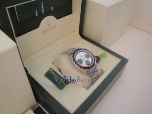 rolex replica daytona paulnewman 6245 white dial vintage orologio replica copia - immagine 5