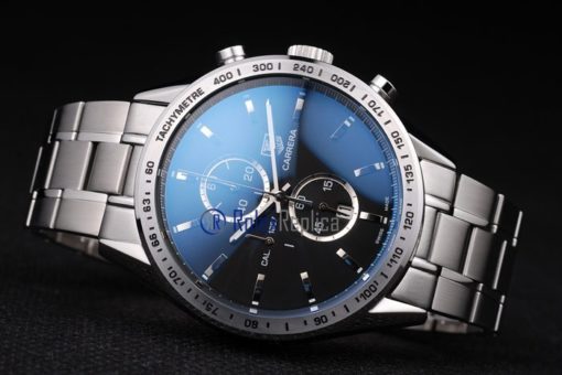 Tag-heuer replica carrera calibre 1887 chrono acciaio imitazione copia - immagine 5