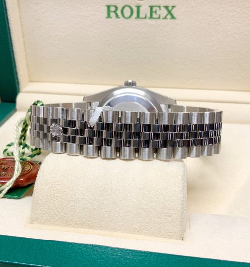 Rolex replica datejust 116234 blue brillanti jubilèè - immagine 7