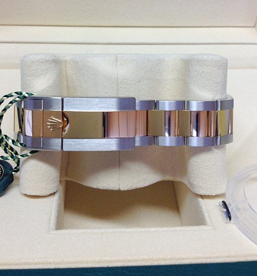 rolex replica GMT master II acciaio oro ceramica black dial orologio replica - immagine 4
