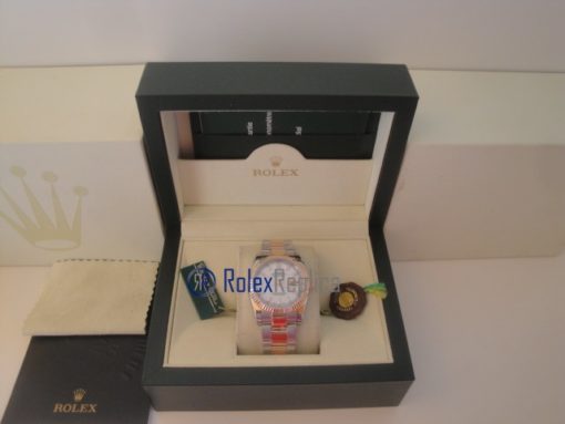 rolex replica datejust acciaio oro madreperla oyster orologio imitazione - immagine 2