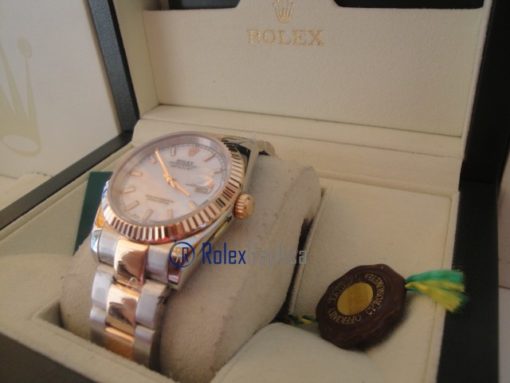 rolex replica datejust acciaio oro madreperla oyster orologio imitazione - immagine 5