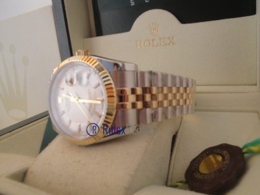 rolex replica datejust acciaio oro bicolor orologio imitazione - immagine 10