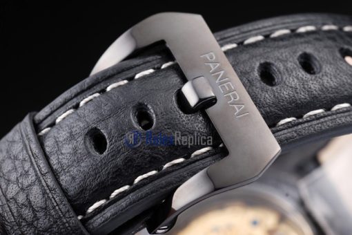 Panerai replica luminor marina equation pro-hunter pvd strip leather imitazione copia - immagine 6