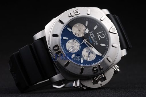 Panerai replica luminor marina 1000 chrono strip rubber imitazione copia - immagine 4
