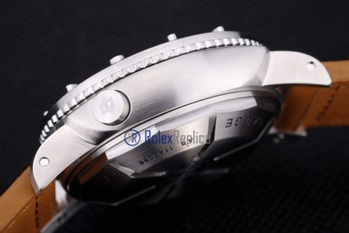 Panerai replica luminor marina submersible depth gauge acciaio strip leather imitazione copia - immagine 11