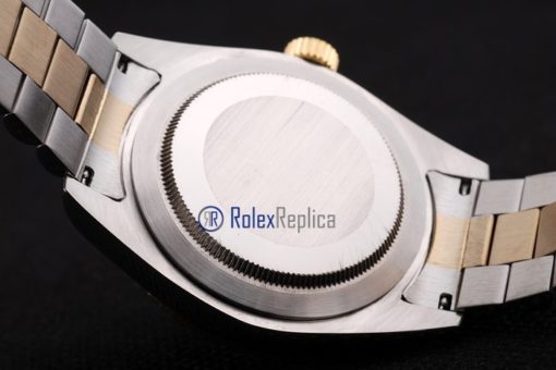 rolex replica datejust acciaio oro black barrette orologio imitazione - immagine 11