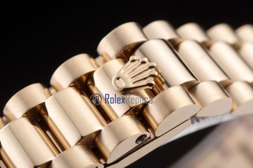 rolex replica datejust lady oro full brillantini orologio imitazione - immagine 8