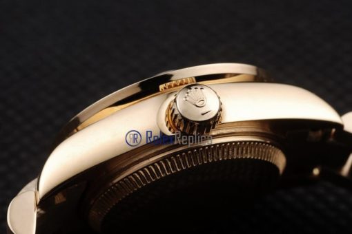 rolex replica datejust lady oro full brillantini orologio imitazione - immagine 11