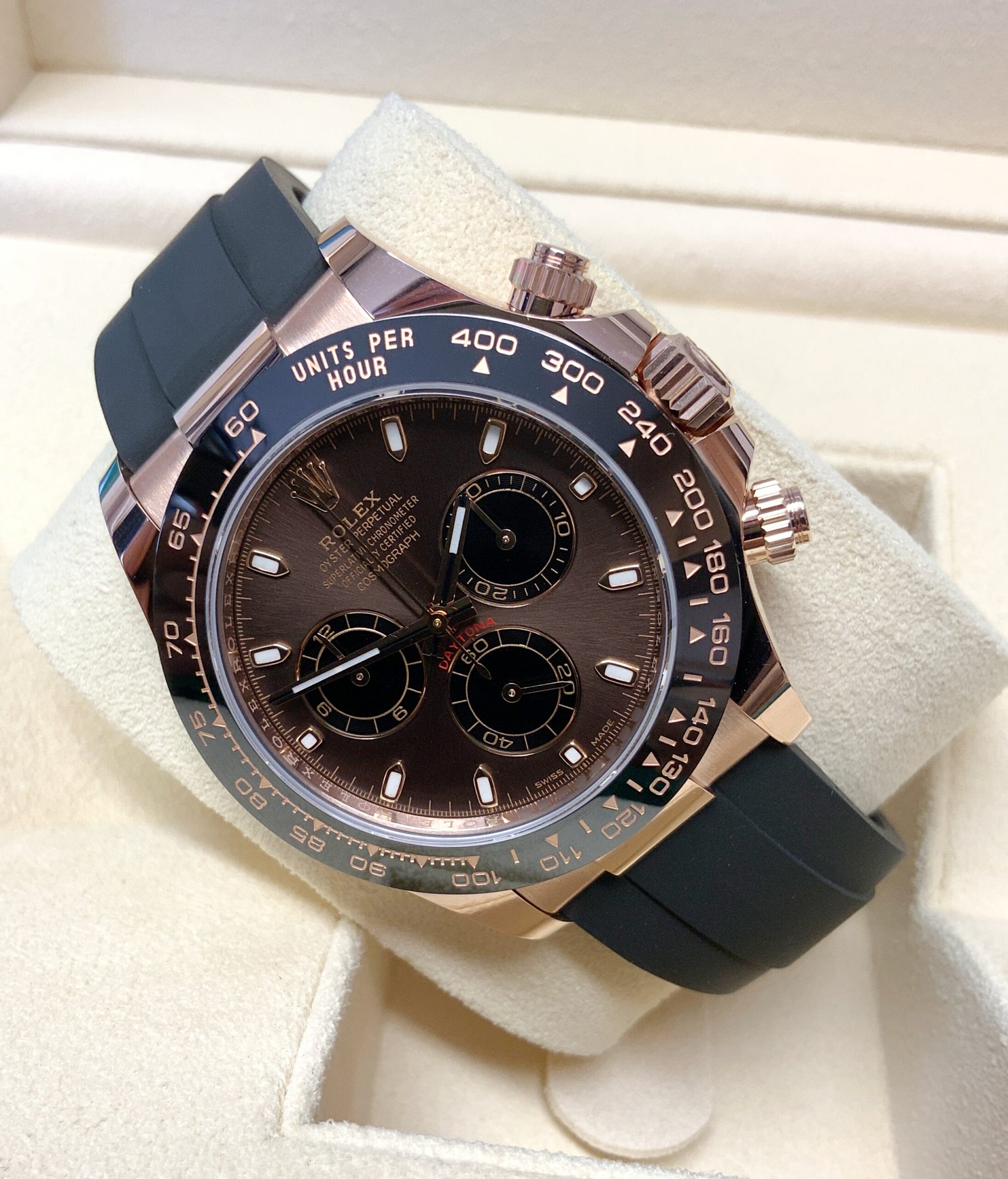 Rolex replica daytona 116515LN choco oysterflex - immagine 4
