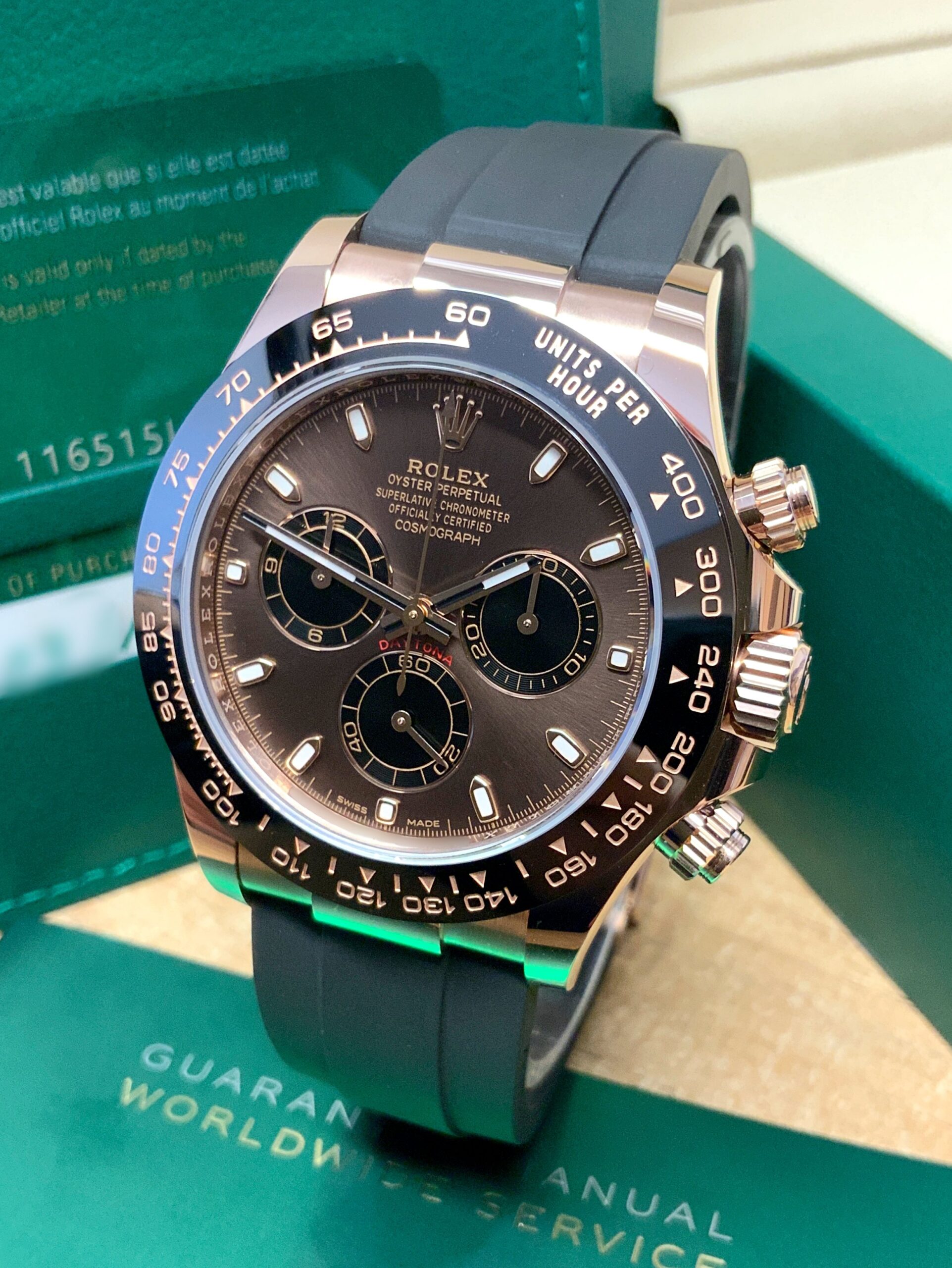 Rolex replica daytona 116515LN choco oysterflex - immagine 3