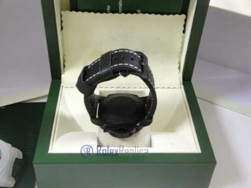Panerai replica luminor marina submersible ceramica pro-hunter pvd strip leather imitazione copia - immagine 13