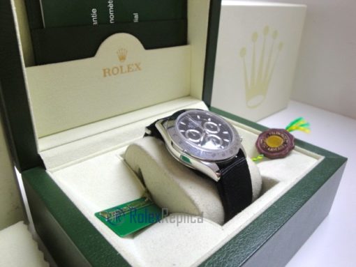 rolex replica daytona crono classic cordura black dial orologio replica copia imitazione - immagine 4