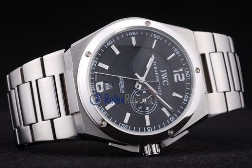 iwc replica acciaio ingenieur black orologio imitazione - immagine 6