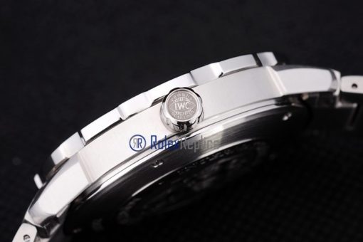 iwc replica acciaio ingenieur black orologio imitazione - immagine 2