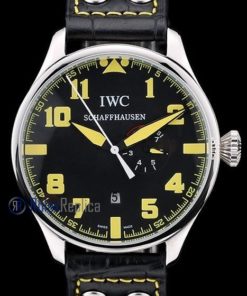iwc replica 8 days power reserve yellow  strip leather orologio imitazione