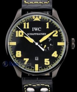 iwc replica 8 days power reserve yellow pro-hunter strip leather orologio imitazione