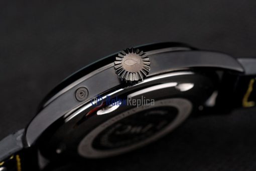 iwc replica 8 days power reserve yellow pro-hunter strip leather orologio imitazione - immagine 10