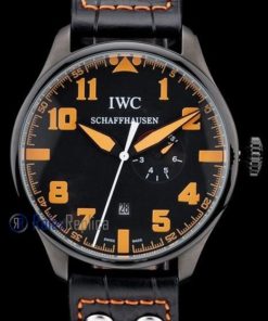 iwc replica 8 days power reserve orange pro-hunter strip leather orologio imitazione