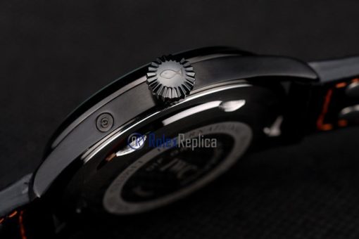 iwc replica 8 days power reserve orange pro-hunter strip leather orologio imitazione - immagine 10