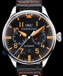 iwc replica 8 days power reserve orange ll strip leather orologio imitazione