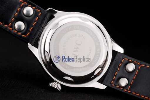iwc replica 8 days power reserve orange ll strip leather orologio imitazione - immagine 9