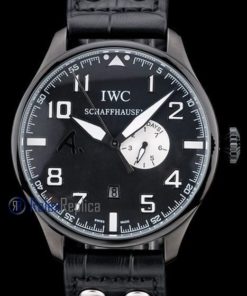 iwc replica 8 days power reserve black pro-hunter strip leather orologio imitazione