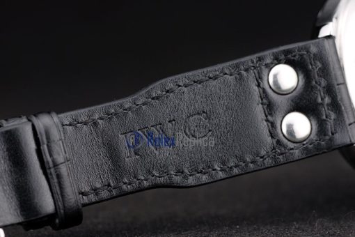 iwc replica 8 days power reserve acciaio white dial strip leather orologio imitazione - immagine 9
