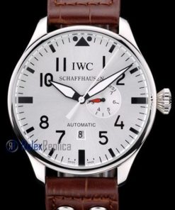 iwc replica 8 days power reserve acciaio white dial strip leather orologio imitazione