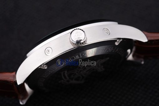 iwc replica grande complication acciaio white dial strip leather orologio imitazione - immagine 5