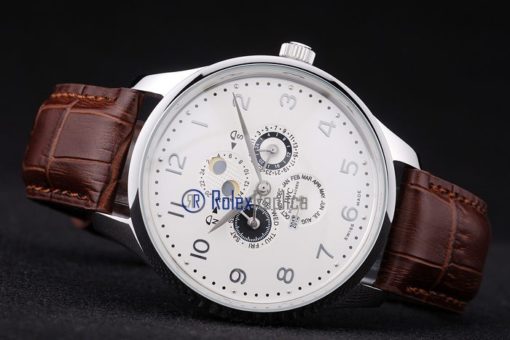 iwc replica grande complication acciaio white dial strip leather orologio imitazione - immagine 9