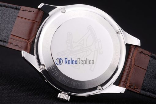 iwc replica grande complication acciaio white dial strip leather orologio imitazione - immagine 11