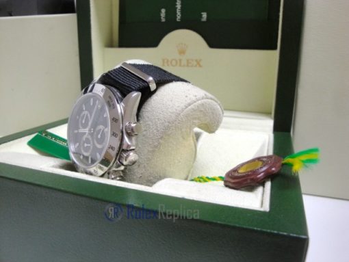 rolex replica daytona crono classic cordura black dial orologio replica copia imitazione - immagine 9