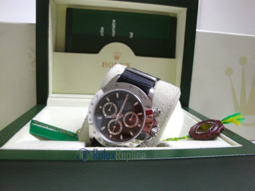 rolex replica daytona crono classic cordura black dial orologio replica copia imitazione - immagine 10
