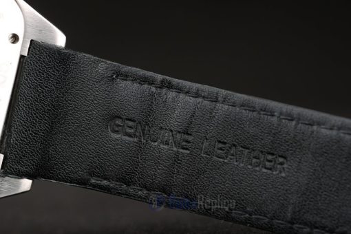 Cartier replica santos skeletron acciaio rose gold strip leather orologio imitazione perfetta - immagine 5