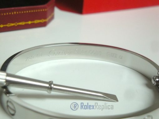 Cartier replica gioiello bracciale love oro bianco - immagine 3