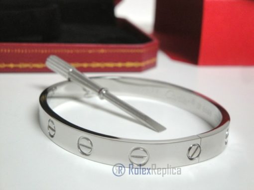 Cartier replica gioiello bracciale love oro bianco - immagine 5