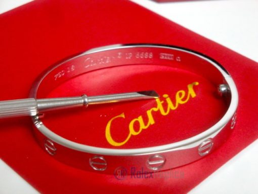 Cartier replica gioiello bracciale love oro bianco - immagine 8