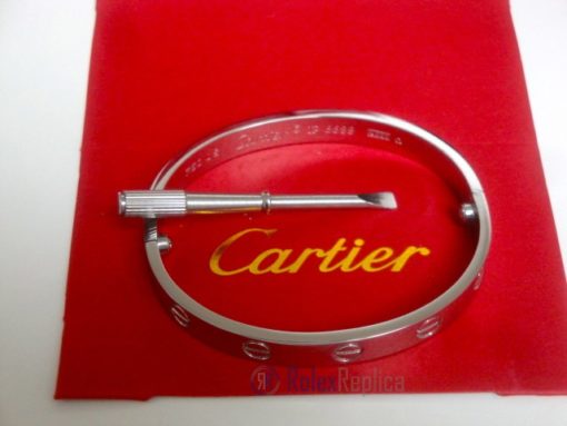 Cartier replica gioiello bracciale love oro bianco - immagine 10