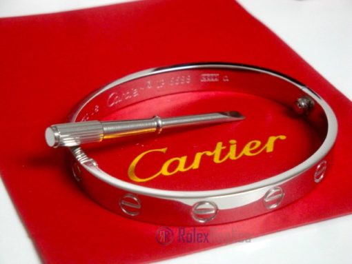 Cartier replica gioiello bracciale love oro bianco - immagine 9