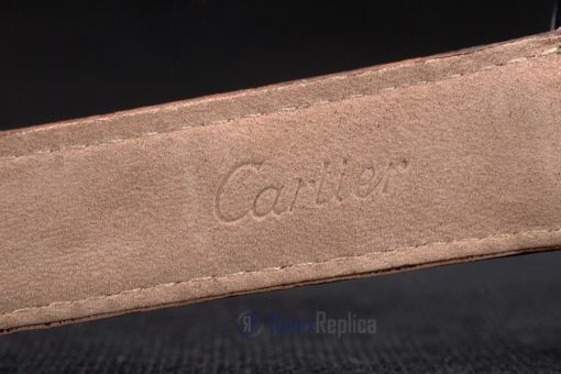 Cartier replica ballon bleu acciaio madreperla strip leather orologio imitazione perfetta - immagine 11