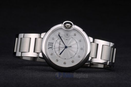 Cartier replica ballon bleu acciaio lady argentèè orologio imitazione perfetta - immagine 6