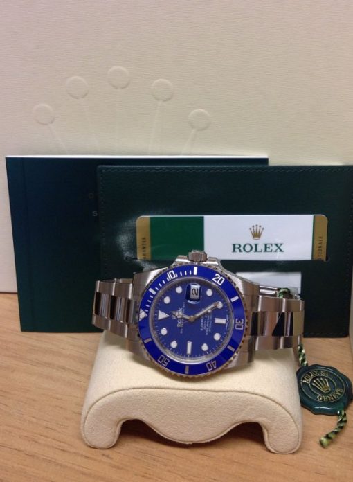 rolex replica submariner acciaio blue dial orologio replica copia imitazione - immagine 3