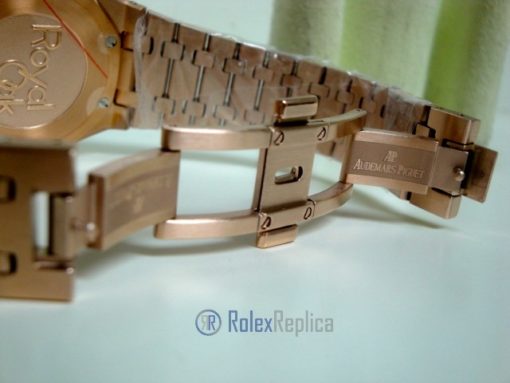 audemars piguet replica chrono royal oak leo messi rose gold black dial imitazione copia - immagine 10