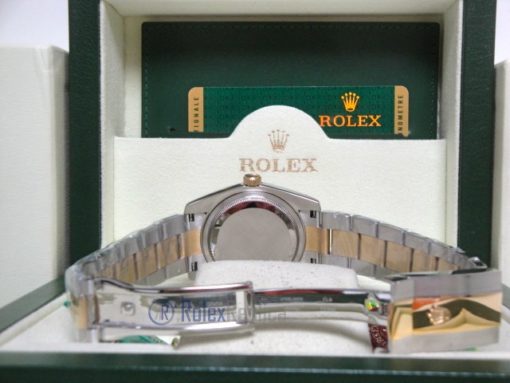 rolex replica datejust acciaio oro oyster black dial barrette orologio imitazione - immagine 11