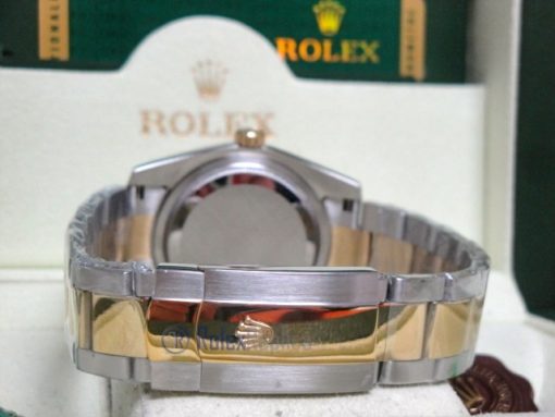 rolex replica datejust acciaio oro oyster black dial barrette orologio imitazione - immagine 10