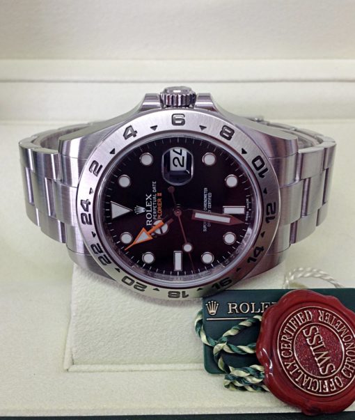 Rolex replica Explorer II 216570 42mm Black Dial clone movement - immagine 3