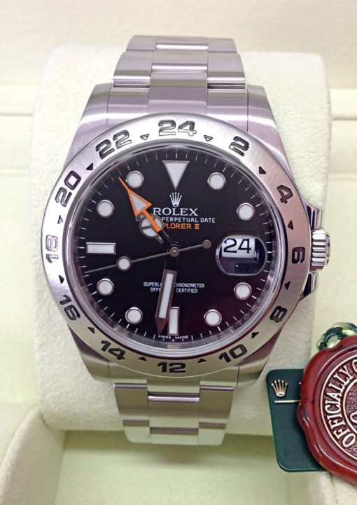 Rolex replica Explorer II 216570 42mm Black Dial clone movement - immagine 6